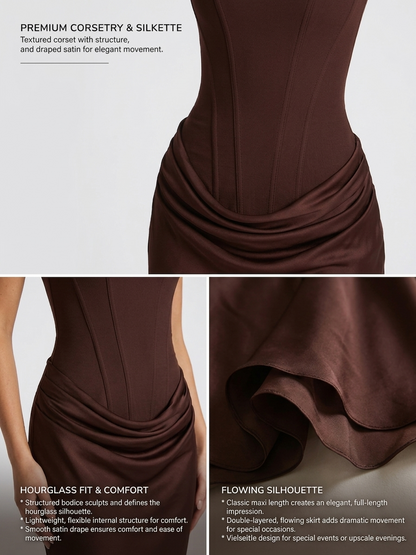 Glamorous Fitted Formal Evening Maxi Dress — product view 4