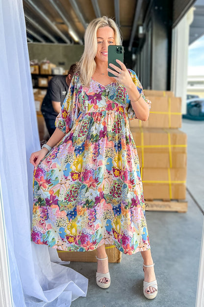 Effortless Women's Floral Midi Dress — product view 3