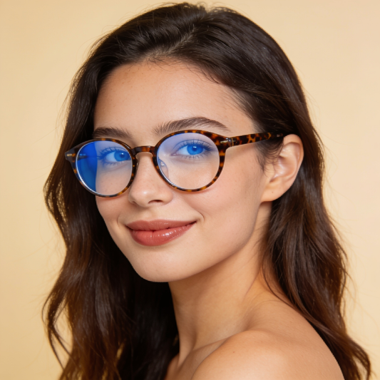 Sela Look Wren round blue light glasses