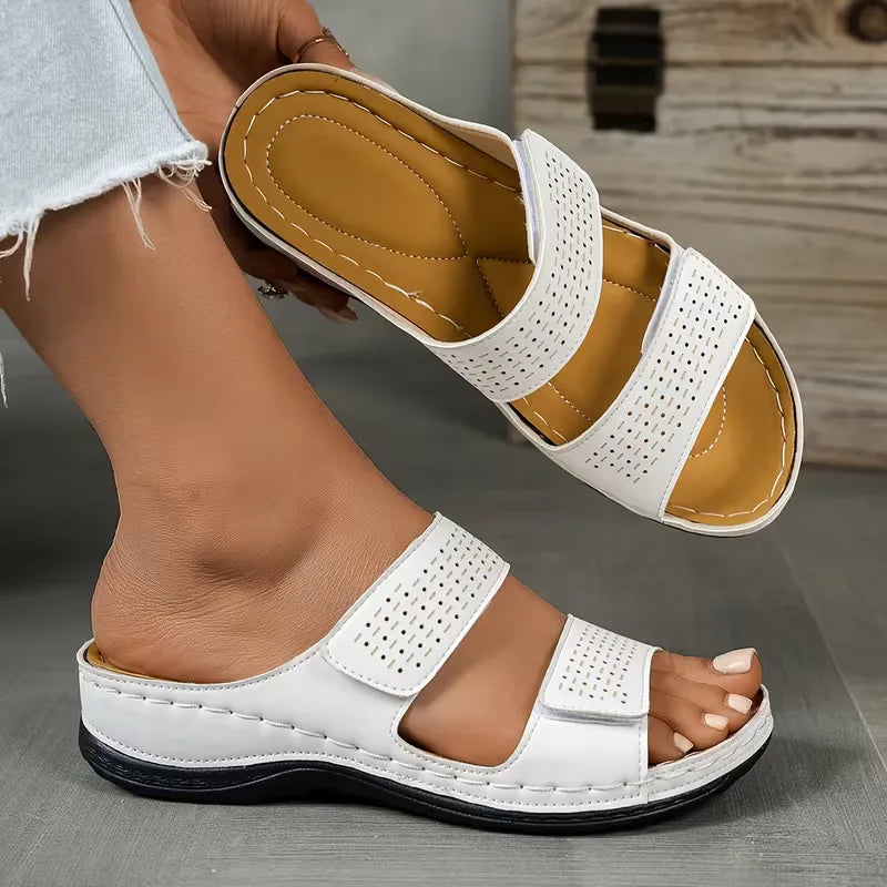 Easy Women's Orthopedic Double-Strap Wedge Sandals — product view 1