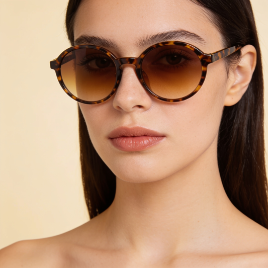 Sela Look Sienna round sunglasses - Tortoise