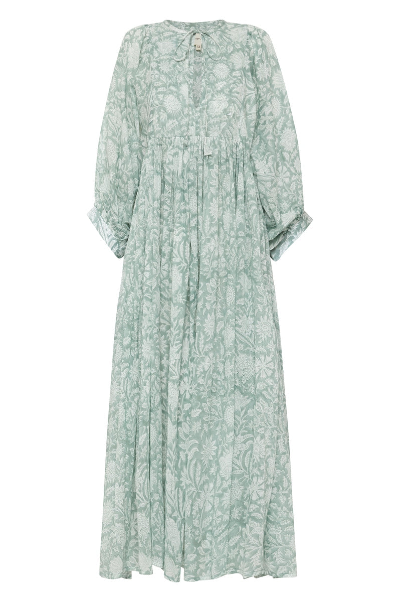 Relaxed Long-Sleeve Boho Midi Dress — product view 6
