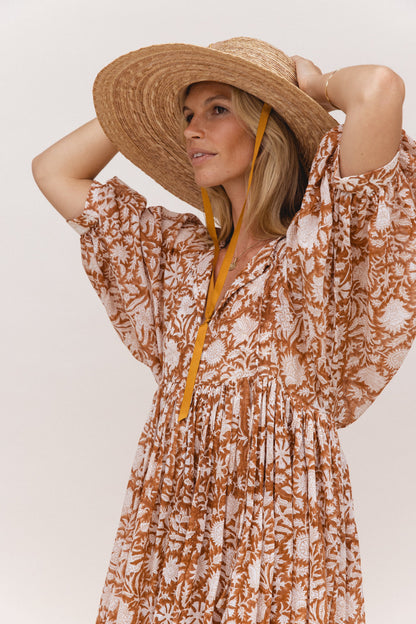 Relaxed Long-Sleeve Boho Midi Dress — product view 6