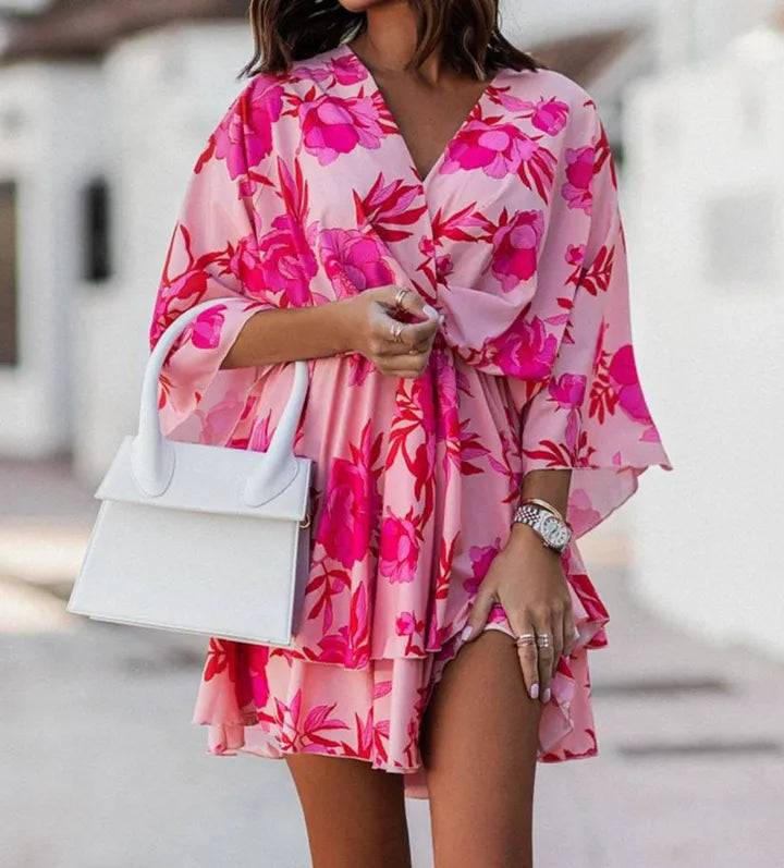 Mini Dress | Women's Floral Ruffle Sofia Bellini, product image 9
