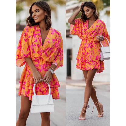 Mini Dress | Women's Floral Ruffle Sofia Bellini, product image 5