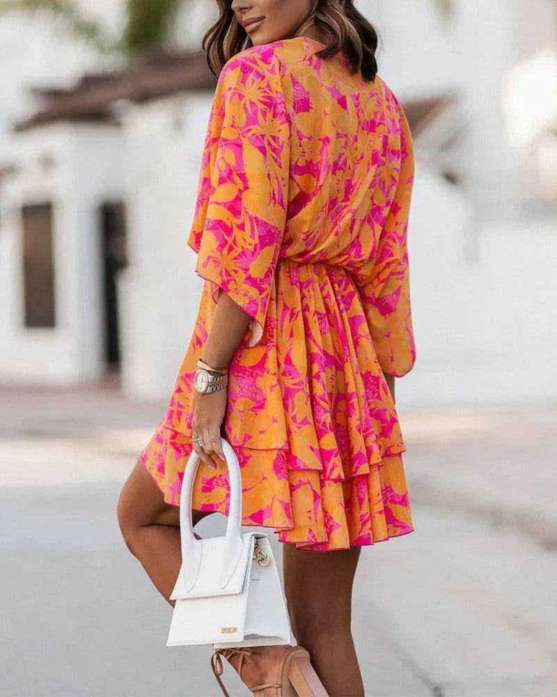 Mini Dress | Women's Floral Ruffle Sofia Bellini, product image 4