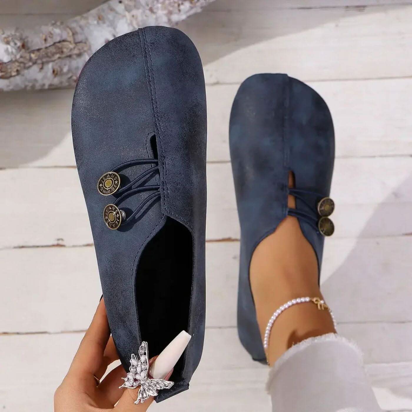Easy Women's Orthopedic Knit Slip-On Shoes — product view 6