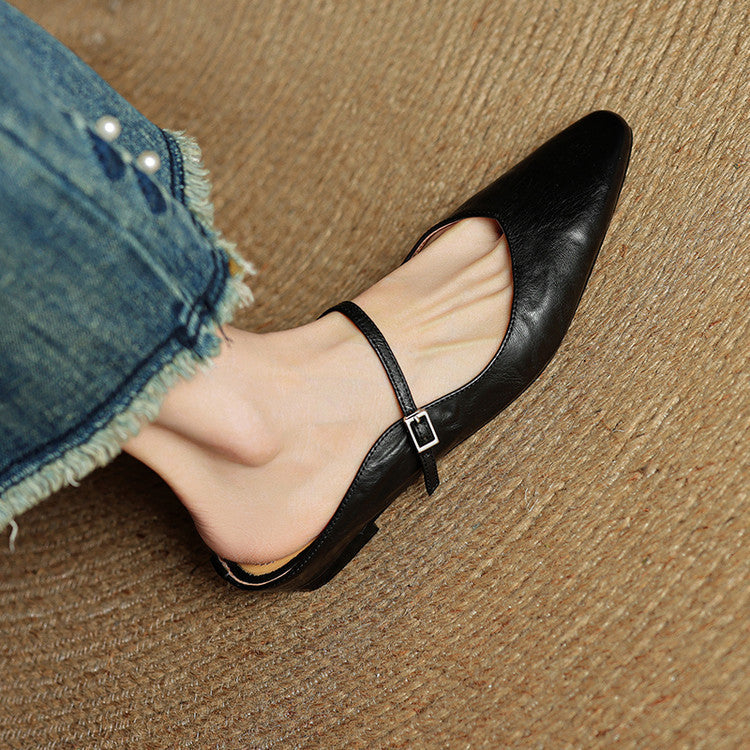 Refined Women's Pointed-Toe Slingback Ballet Flats — product view 19