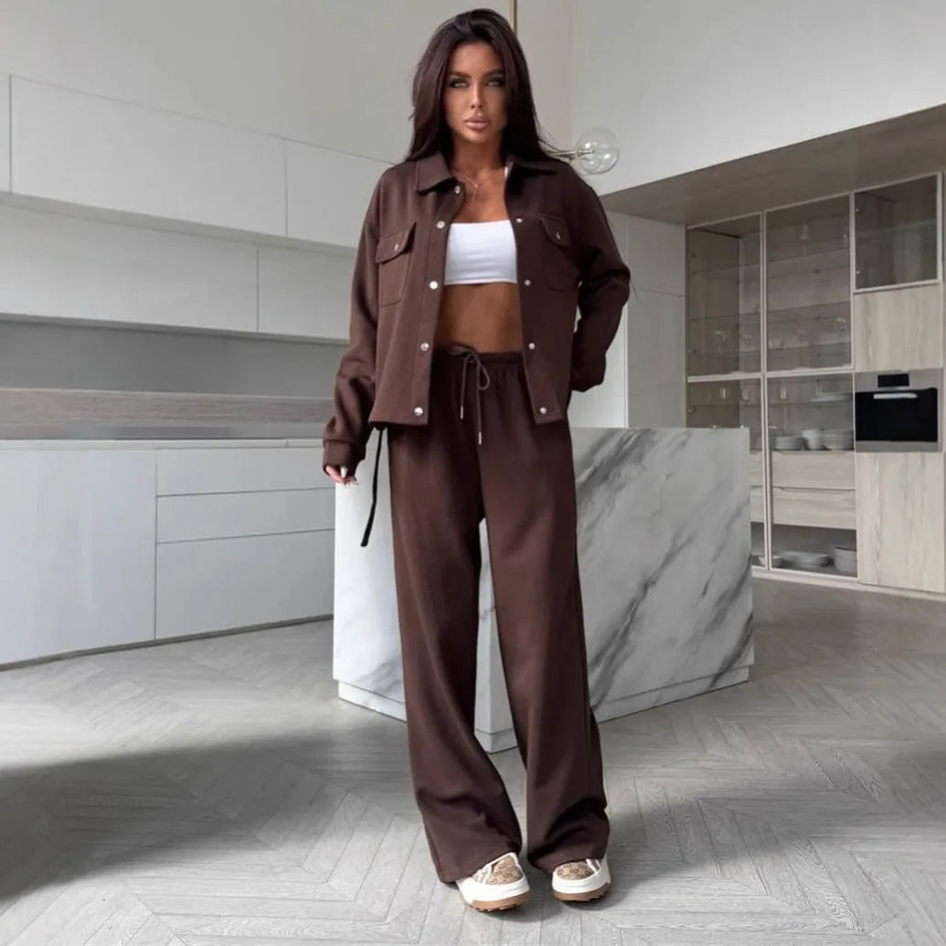 Lounge Set | Women's Wide-Leg Casual Elegant, product image 2