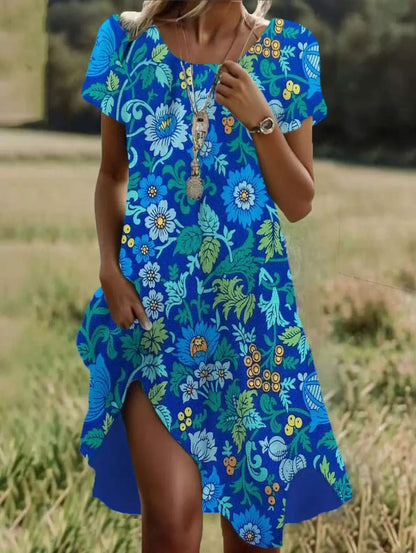 Breezy Women's V-Neck Summer Midi Dress — product view 8