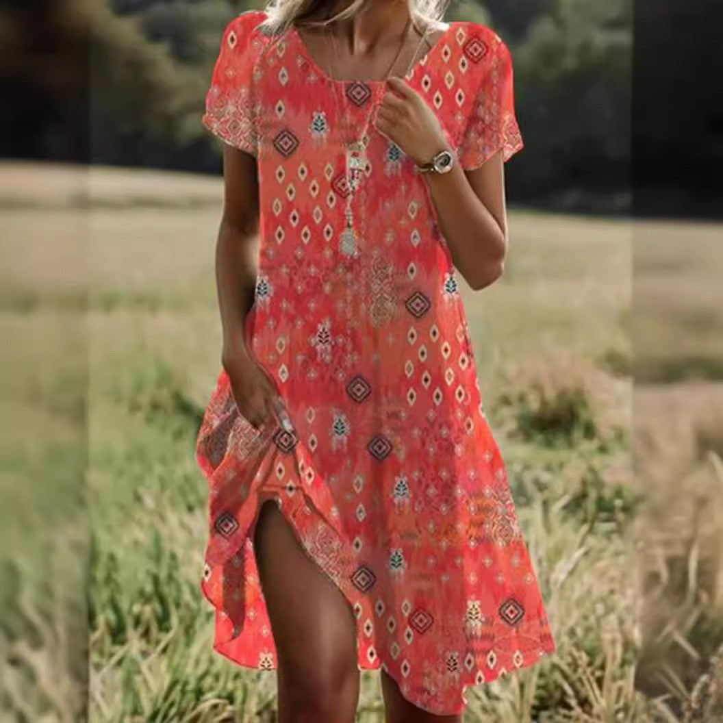 Breezy Women's V-Neck Summer Midi Dress — product view 13