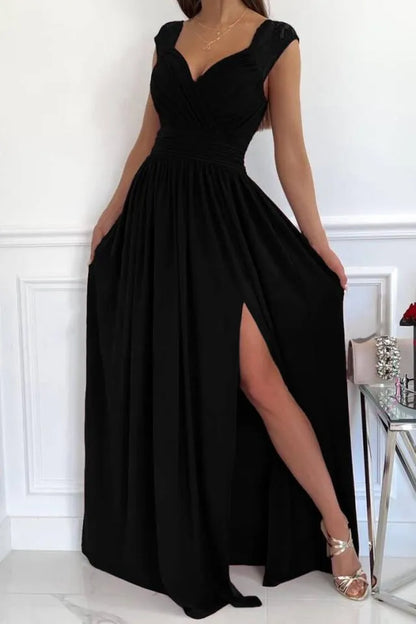 Formal Dress | Women's V-Neck Ruffle Elegant, product image 5