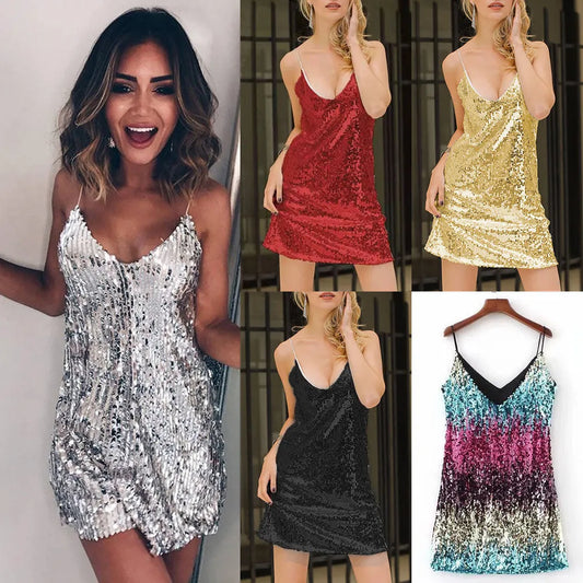 Mini Dress | Women's Embellished Fine-Strap, product image 1