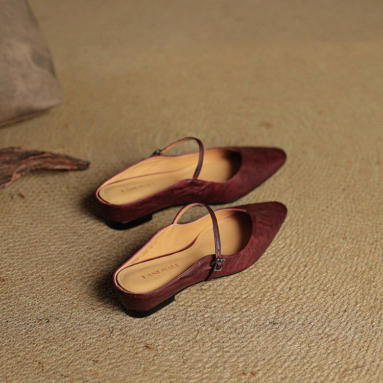 Refined Women's Pointed-Toe Slingback Ballet Flats — product view 14