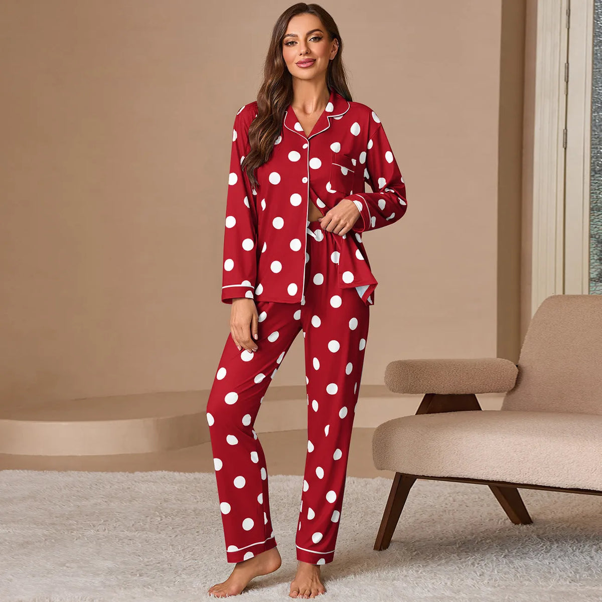 Women's Pyjama Set | Classic Lily — product view 3
