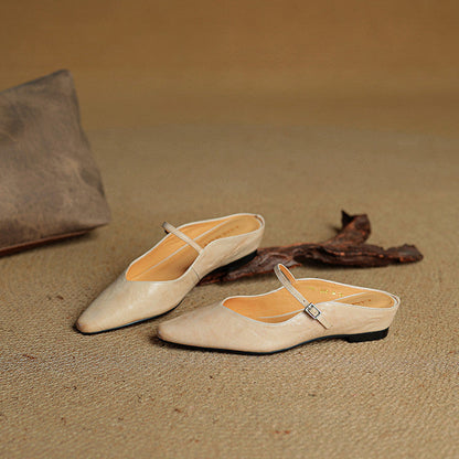 Refined Women's Pointed-Toe Slingback Ballet Flats — product view 7