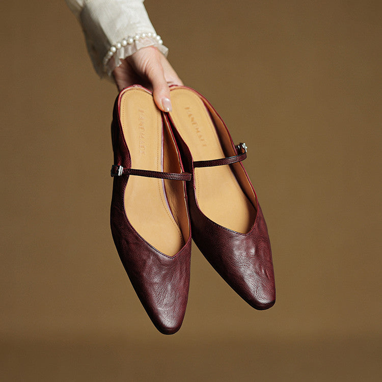 Refined Women's Pointed-Toe Slingback Ballet Flats — product view 12