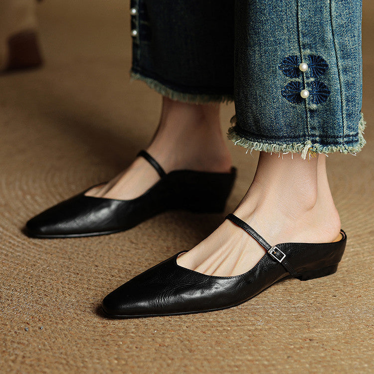 Refined Women's Pointed-Toe Slingback Ballet Flats — product view 17