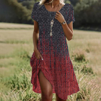 Breezy Women's V-Neck Summer Midi Dress — product view 6