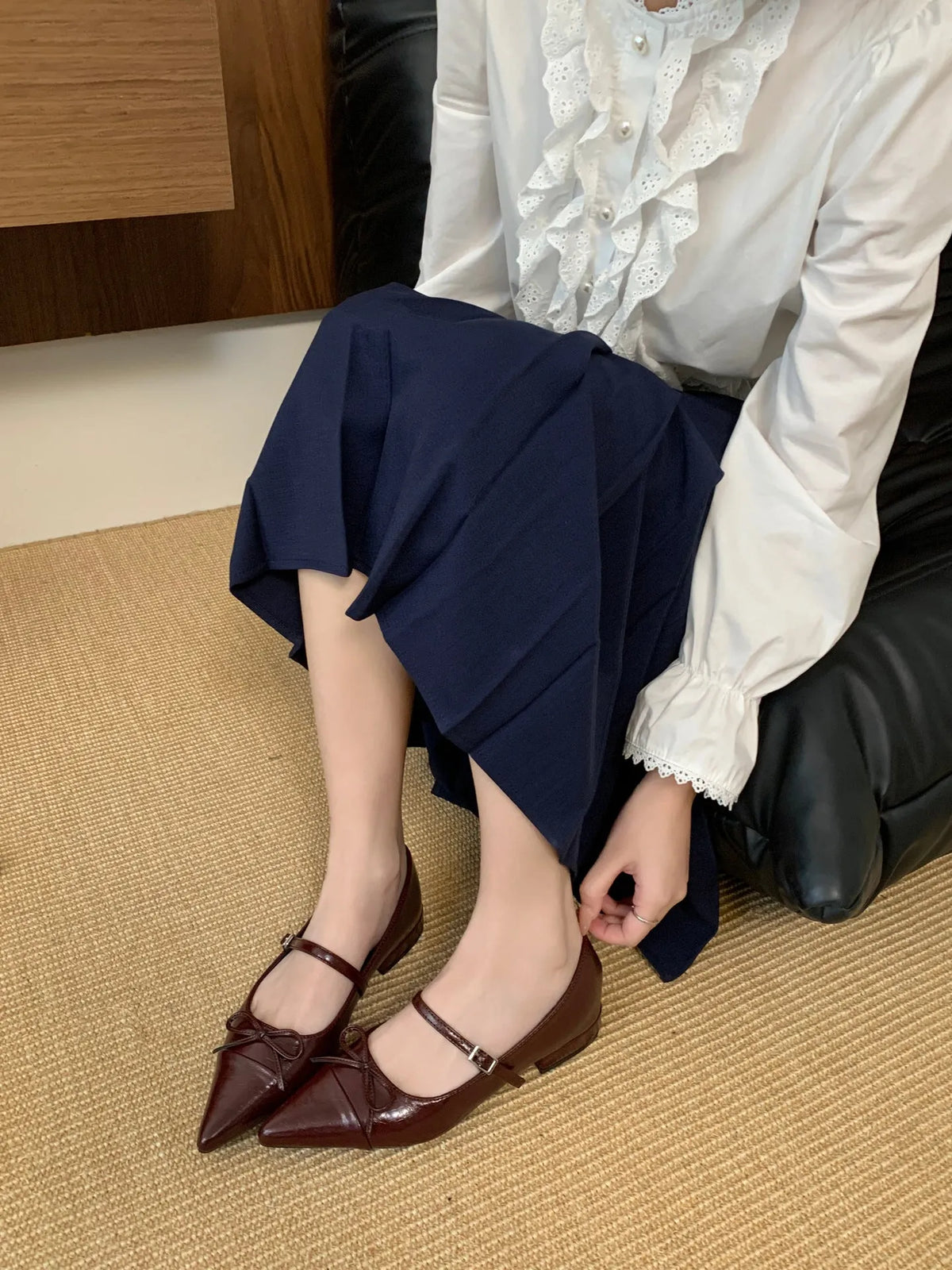 Ballet Flats | Women's Adjustable Elegant Mia, product image 9