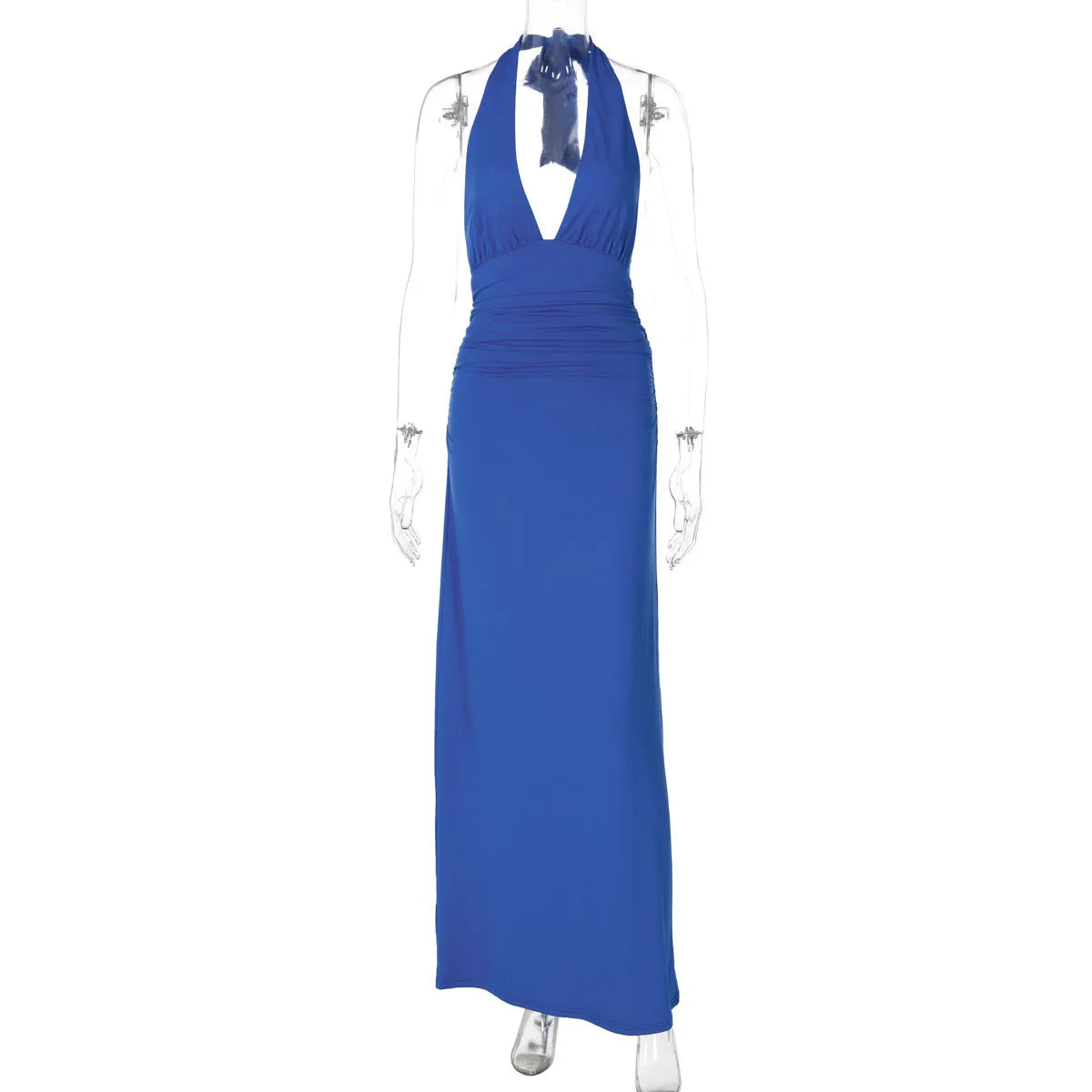 Halter Maxi Dress | Women's Draped Elegant, product image 6