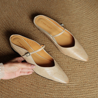 Refined Women's Pointed-Toe Slingback Ballet Flats — product view 5