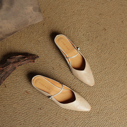 Refined Women's Pointed-Toe Slingback Ballet Flats — product view 6
