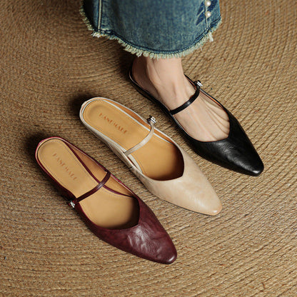 Refined Women's Pointed-Toe Slingback Ballet Flats — product view 24