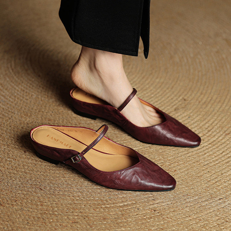 Refined Women's Pointed-Toe Slingback Ballet Flats — product view 9