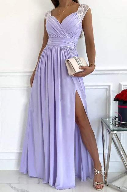 Formal Dress | Women's V-Neck Ruffle Elegant, product image 9