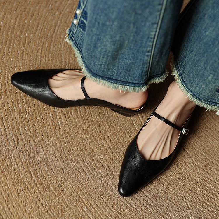 Refined Women's Pointed-Toe Slingback Ballet Flats — product view 20