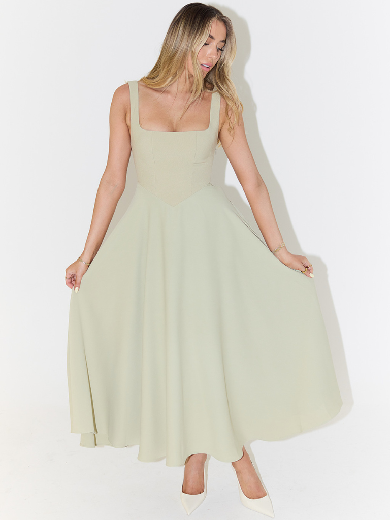 Scarlett Grace | Elegant Midi Dress