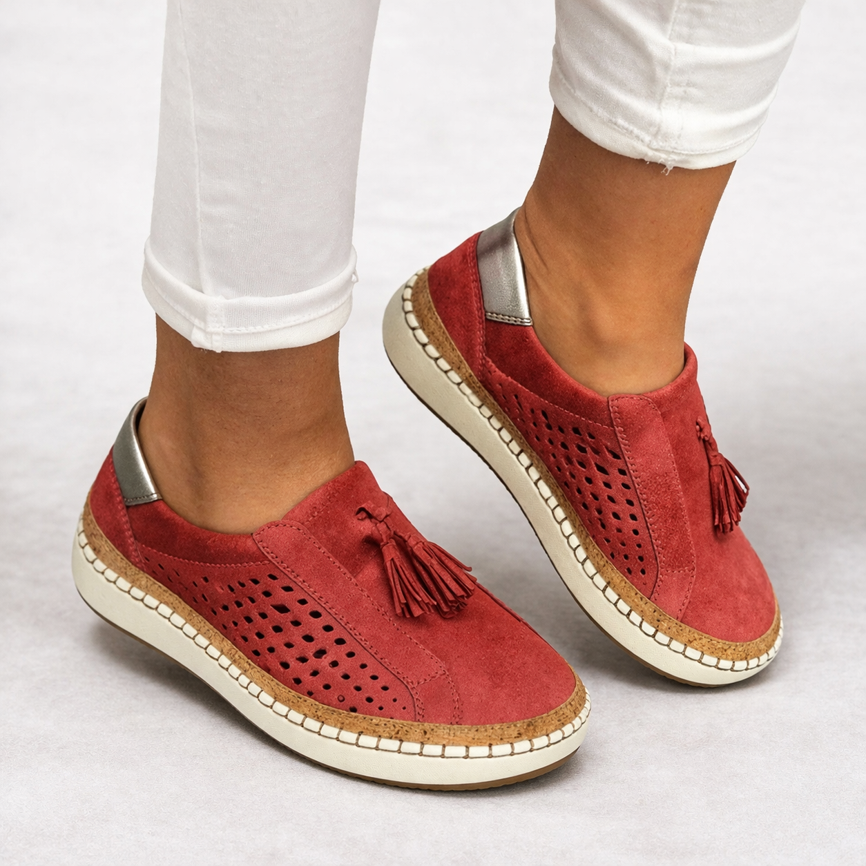 Easy Women's Orthopedic Slip-On Walking Shoes — product view 4