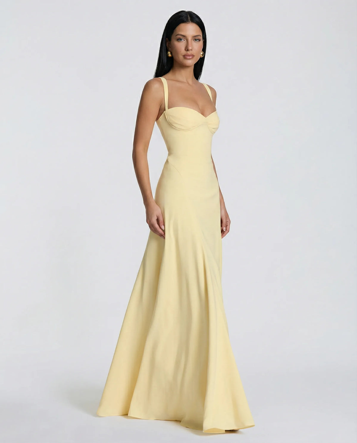 Mary | Maxi Dress with Corset Bodice and Lace-Up Back, product image 2