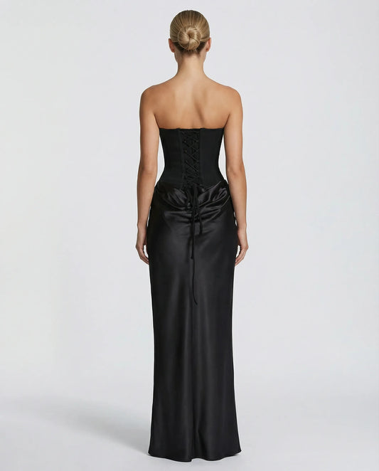 Maxi Dress | Women's Satin Corset Vivienne Moretti, product image 2