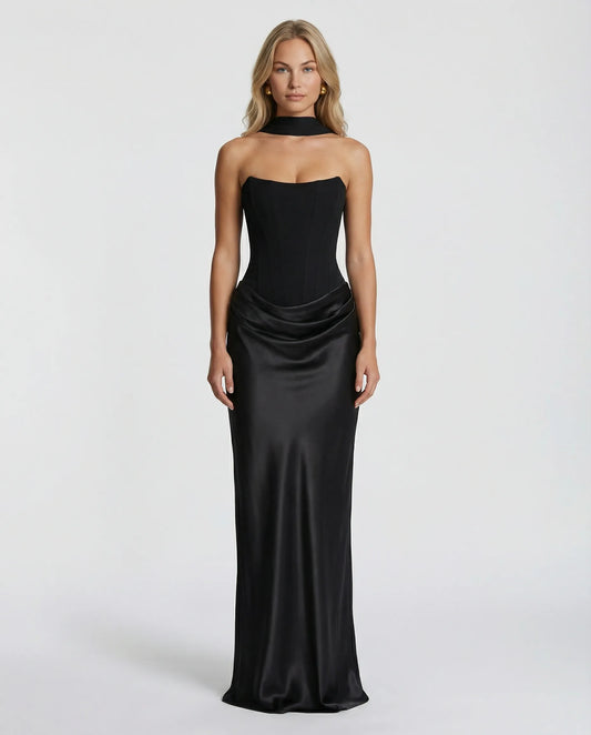 Maxi Dress | Women's Satin Corset Vivienne Moretti, product image 1