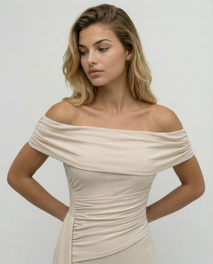 Maxi Dress | Women's Off-Shoulder Elegant, product image 3