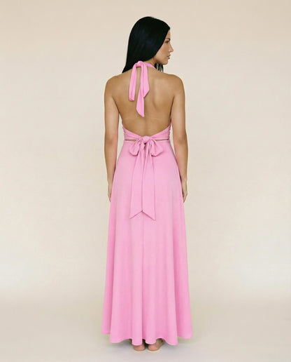 Halter Maxi Dress | Women's Elegant Isabella Romano, product image 7