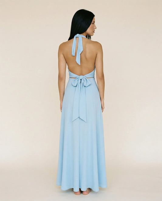 Halter Maxi Dress | Women's Elegant Isabella Romano, product image 2