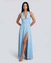 Halter Maxi Dress | Women's Elegant Isabella Romano, product image 1