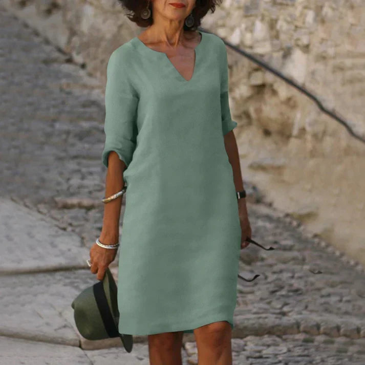 Summer Dress | Women's V-Neck Elegant — product view 9
