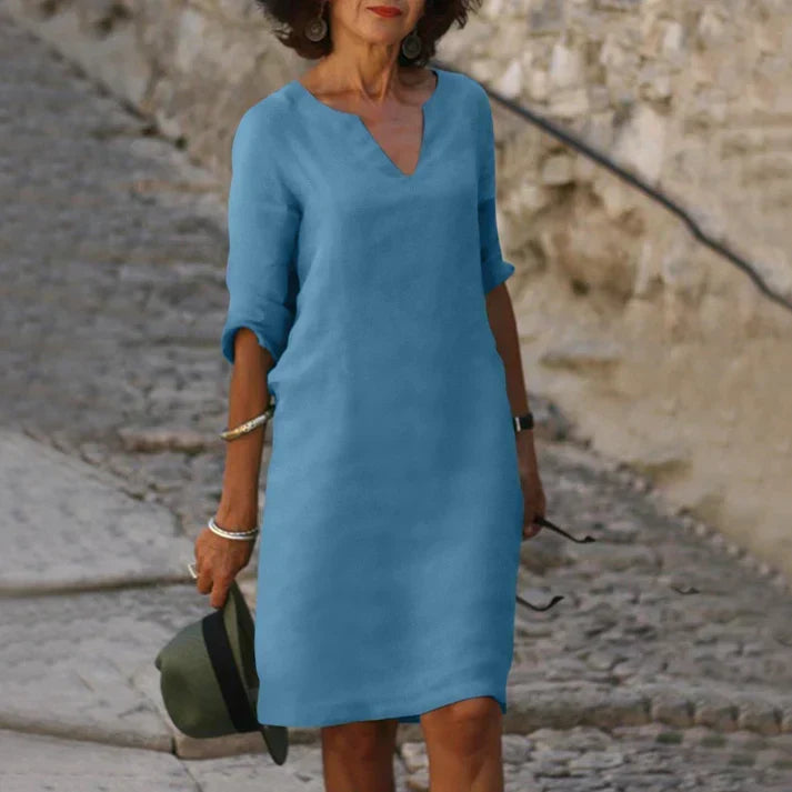 Summer Dress | Women's V-Neck Elegant — product view 10