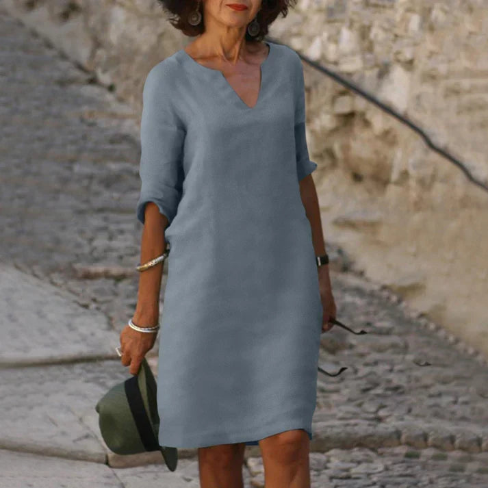 Summer Dress | Women's V-Neck Elegant — product view 11