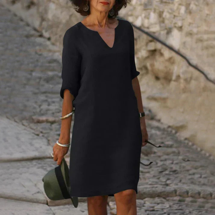 Summer Dress | Women's V-Neck Elegant — product view 14
