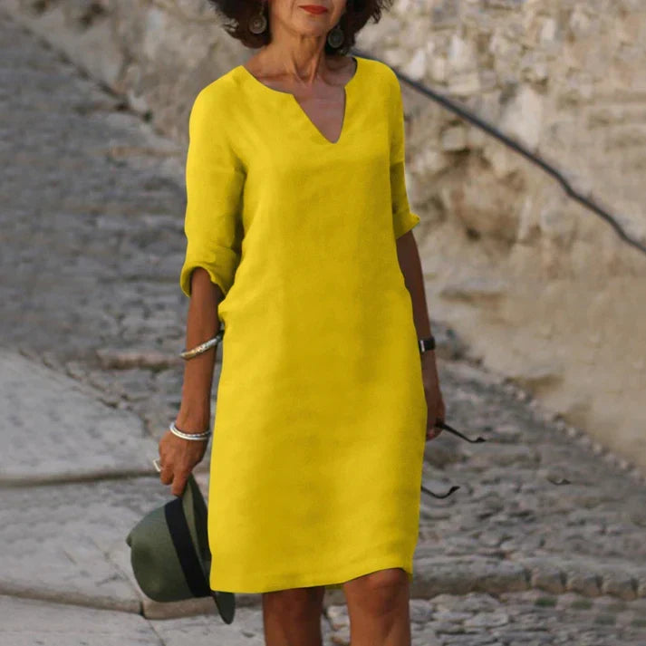 Summer Dress | Women's V-Neck Elegant — product view 4