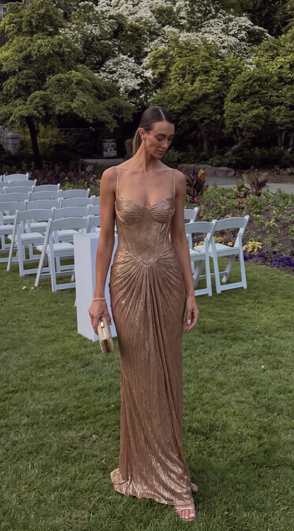 Genevieve | Corset-Bodice Maxi Dress