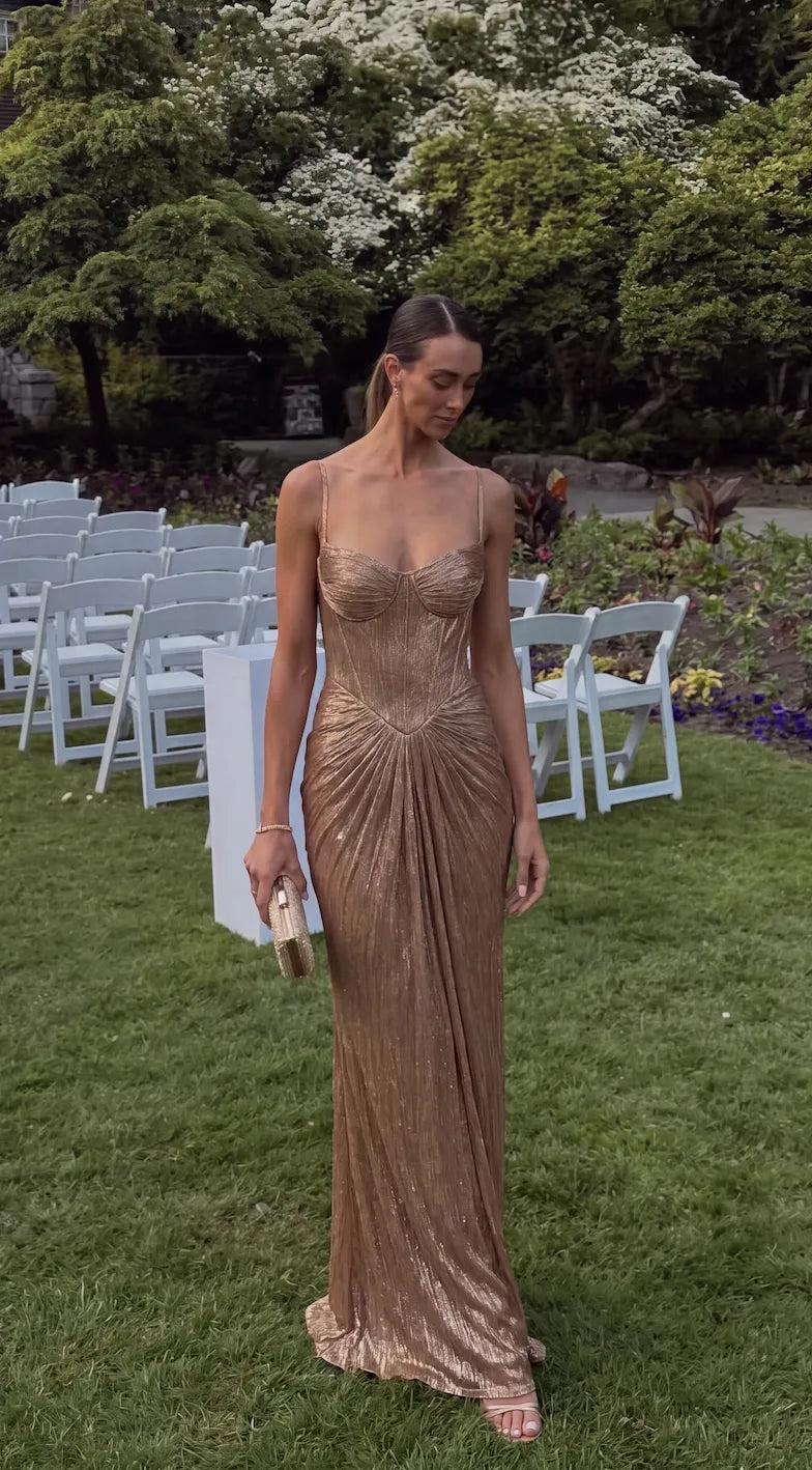 Genevieve | Corset-Bodice Maxi Dress, product image 3