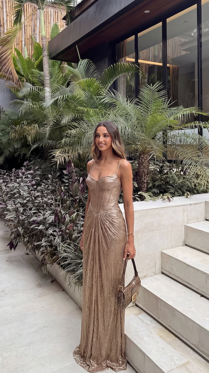 Genevieve | Corset-Bodice Maxi Dress