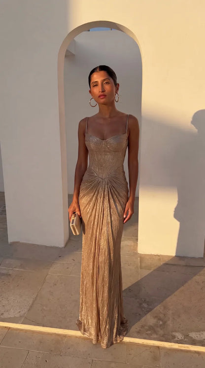 Genevieve | Corset-Bodice Maxi Dress, product image 2