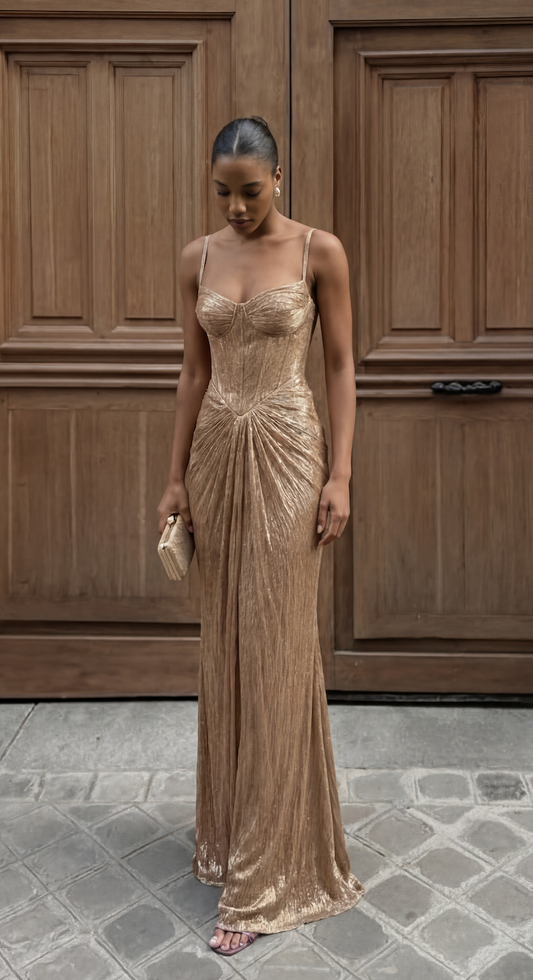 Genevieve | Corset-Bodice Maxi Dress